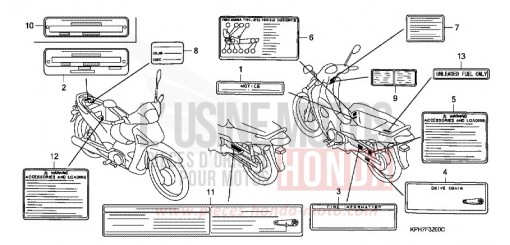 CAUTION LABEL ANF1255 de 2005